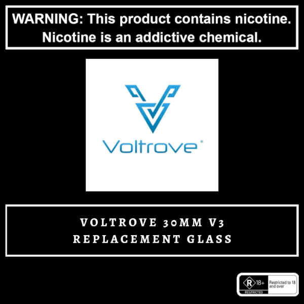 Voltrove 30mm RTA V3 Clear Short - Replacement Glass