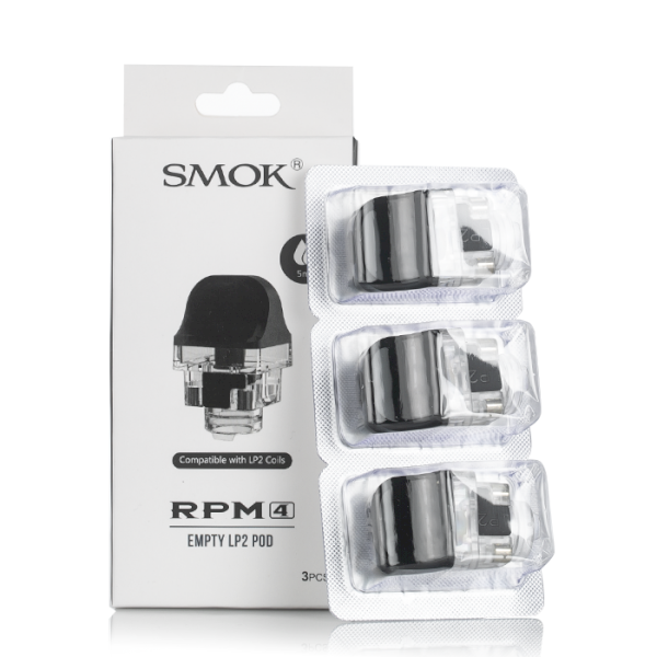 SMOK RPM 4 Empty LP2 Pod (Transparent) - 3 Pack
