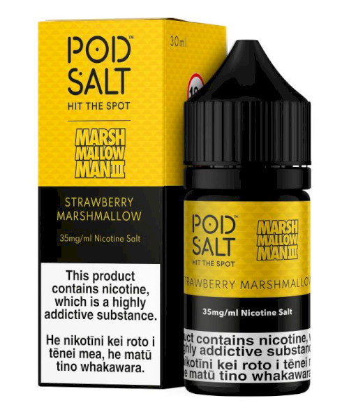 Pod Salt - Marshmallow Man III - Strawberry Marshmallow Salts 30ml - 35mg