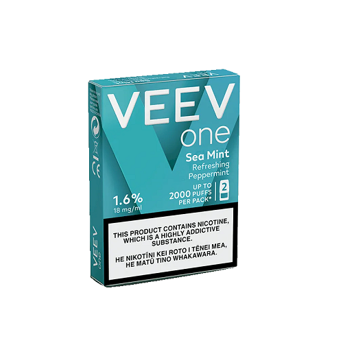 VEEV ONE Replacement Prefilled Pod - Sea mint 1.6% - 2 Pack