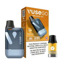 VUSE Go Reload Kit (Ready to Vape) - Tobacco (2.5%) - 28.5mg