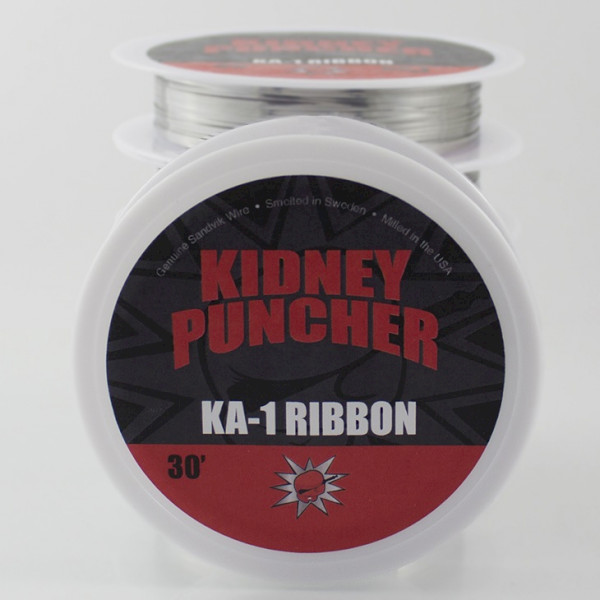 Kidney Puncher Kanthal A-1 Ribbon Wire 30ft Spool - 0.4mm x 0.1mm