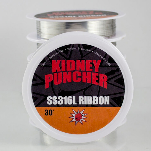Kidney Puncher SS316L Ribbon Wire 30ft Spool - 0.4mm x 0.1mm