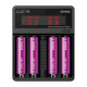Efest LUC V4 LCD & USB 4 Slots Battery Charger with Car Charger