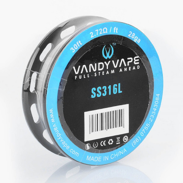 Vandyvape Resistance Wire Stainless Steel 316L 28GA - 30ft