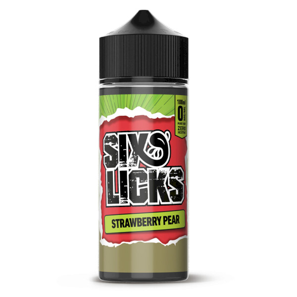 Six Licks - Strawberry Pear 100ml