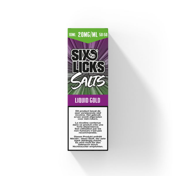 Six Licks Salts Liquid Gold 10ml - 20mg