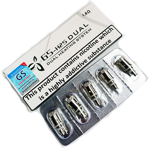 EGO II GS H25 Dual Replacement Coils 1.8ohm - 5 Pack