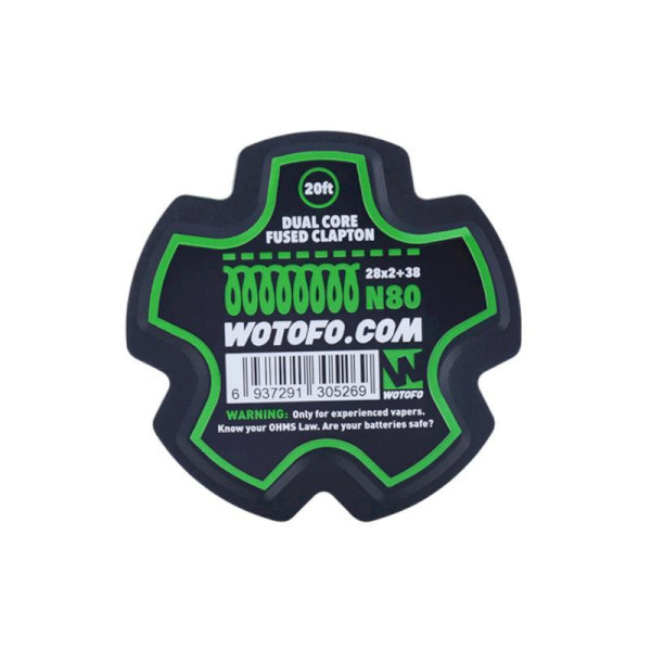 Wotofo Dual Core Fused Clapton Wire 28GA*2+38GA  20FT Spool